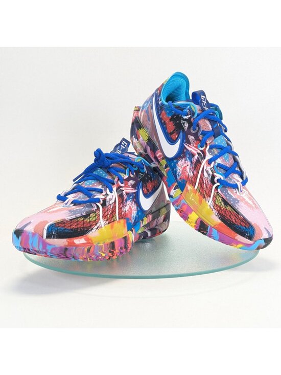 Nike Air Zoom GT Cut 3 x Jewell Loyd Paint Splatter Shoes IF2523-100 Mens Size 8